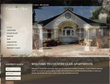 Tablet Screenshot of countryglenapts.com